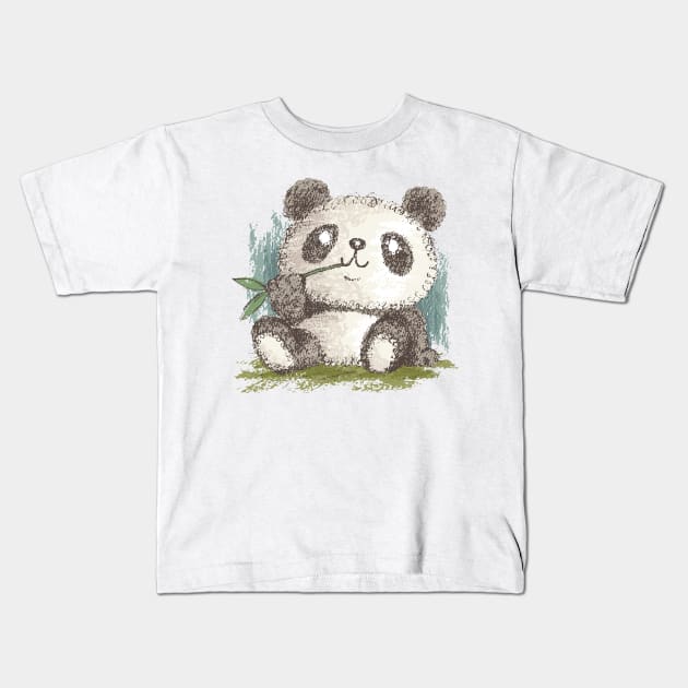 Panda Kids T-Shirt by sanogawa